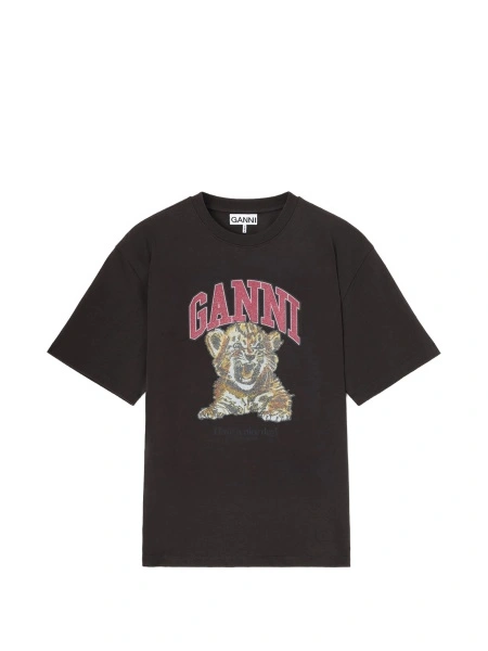 Tricou Ganni gri