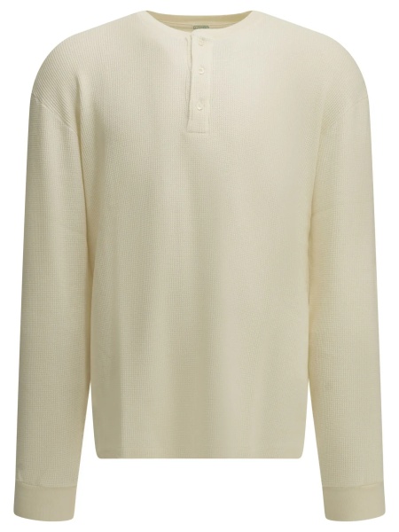 Tricou Henley T-shirt with a honeycomb pattern