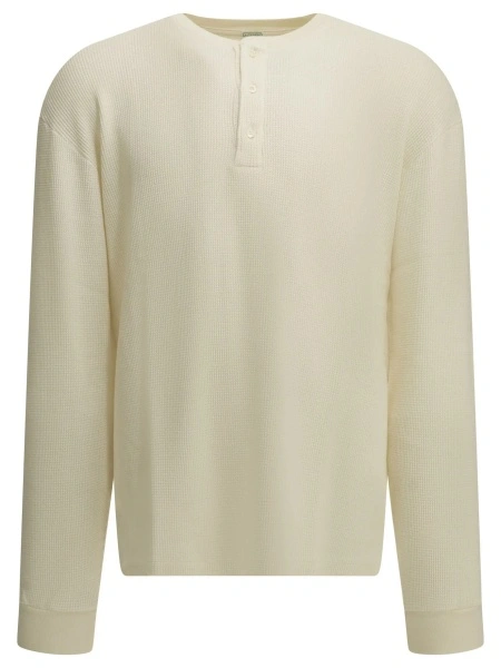 Tricou Henley T-shirt with a honeycomb pattern