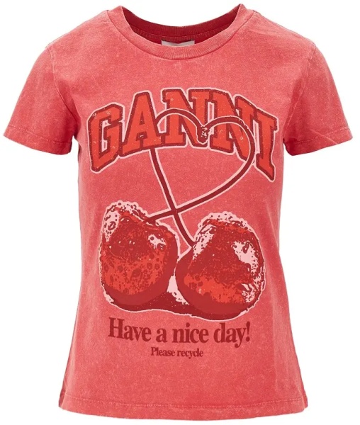 Tricou Jersey T-shirt with 'Cherry' print