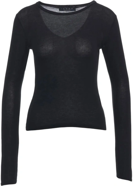 Tricou Kaos negru din casmir