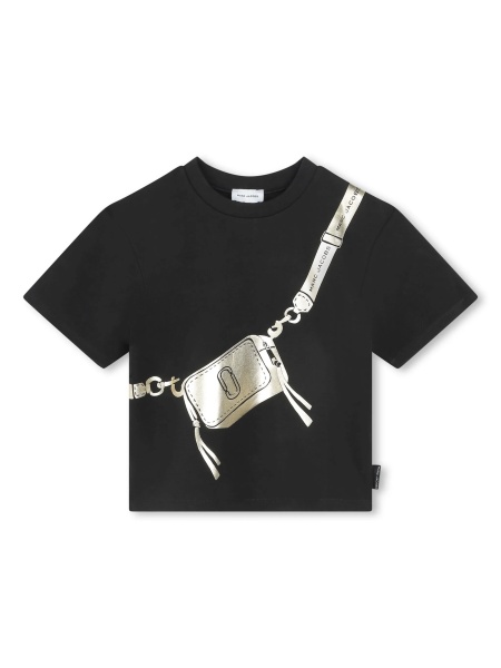 Tricou Marc Jacobs negru din bumbac si elastan