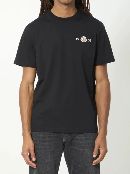 Tricou Moncler negru din bumbac