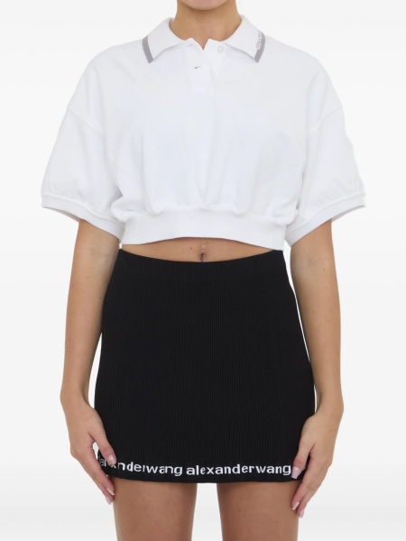 Tricou Polo Alexander Wang alb