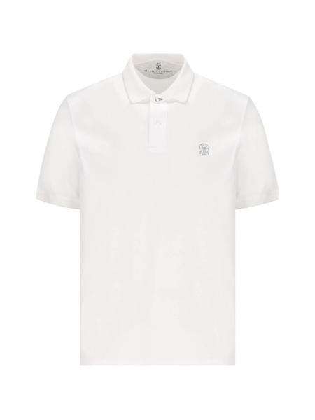 Tricou Polo Brunello Cucinelli alb