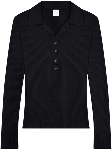 Tricou Polo COURRÈGES negru
