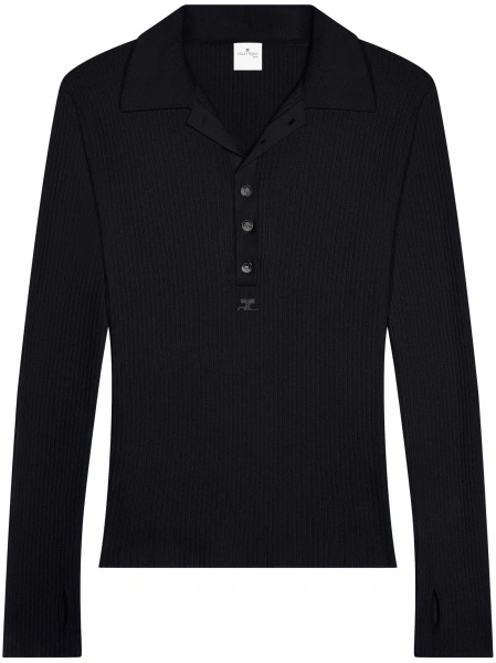 Tricou Polo COURRÈGES negru