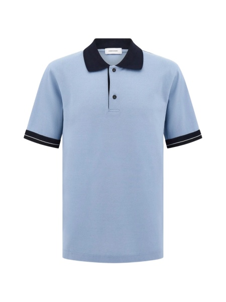 Tricou Polo Ferragamo albastru