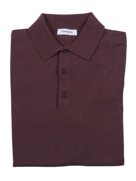 Tricou Polo Fully-fashioned plain-knit polo shirt