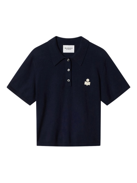 Tricou Polo ISABEL MARANT ETOILE albastru