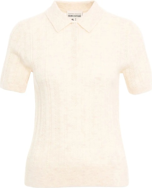 Tricou Polo Knit polo shirt 'Iris'