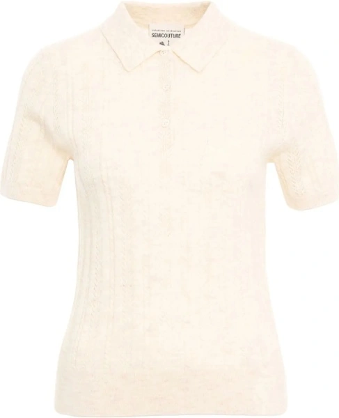 Tricou Polo Knit polo shirt 'Iris'