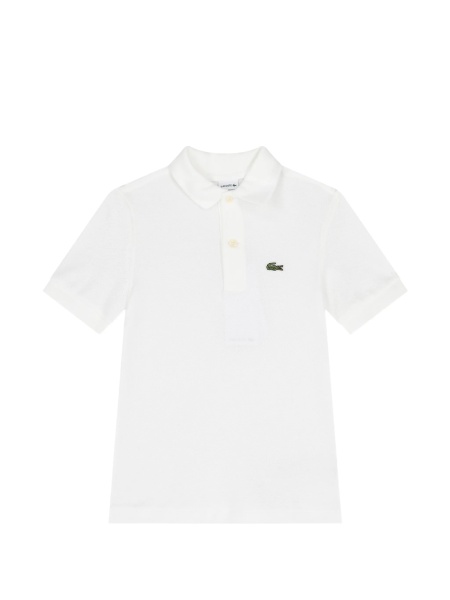 Tricou Polo Lacoste Kids alb