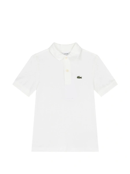 Tricou Polo Lacoste Kids alb
