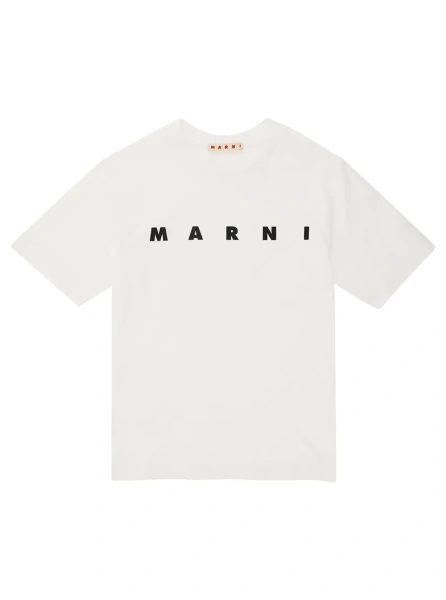 Tricou Polo MARNI KIDS Tech Fabric T-shirt and Polo Shirt, white, men