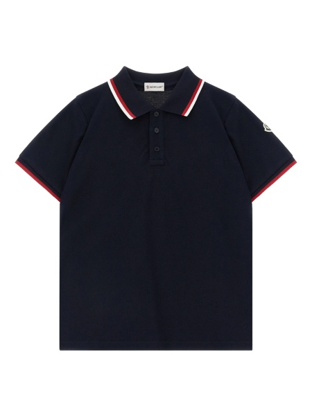 Tricou Polo Moncler albastru
