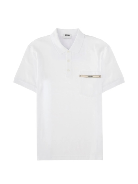 Tricou Polo Moschino alb