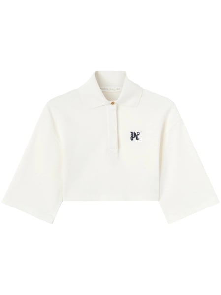 Tricou Polo Palm Angels alb