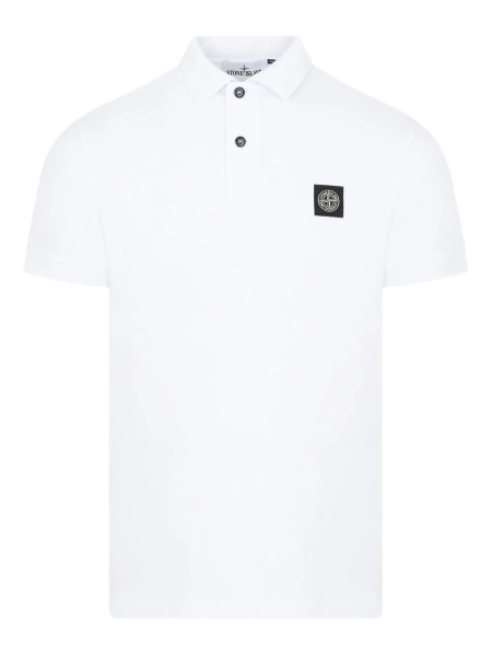 Tricou Polo Stone Island alb