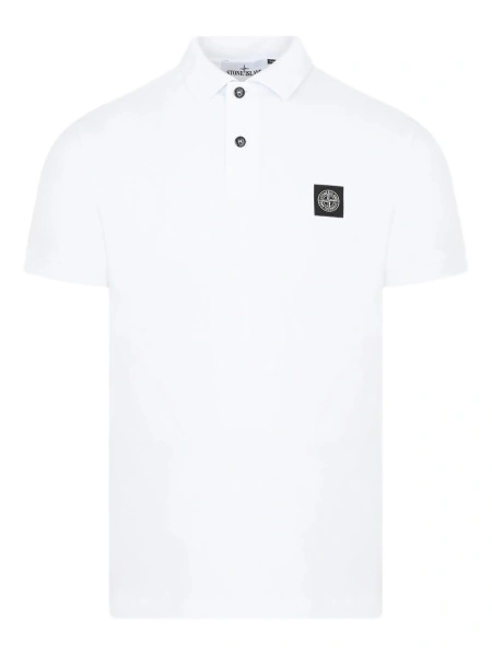 Tricou Polo Stone Island alb