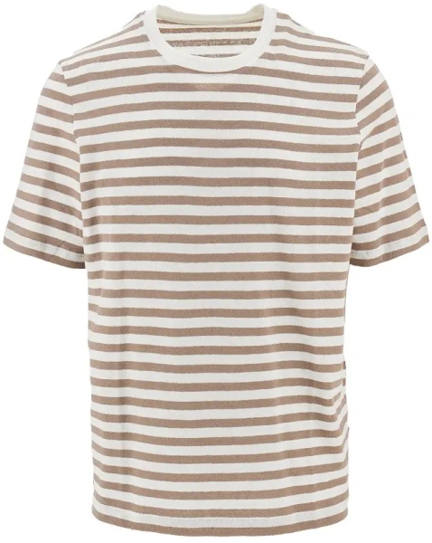 Tricou Striped cotton and linen T-shirt