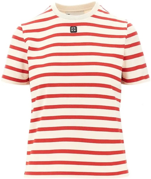 Tricou Striped T-shirt with logo detail