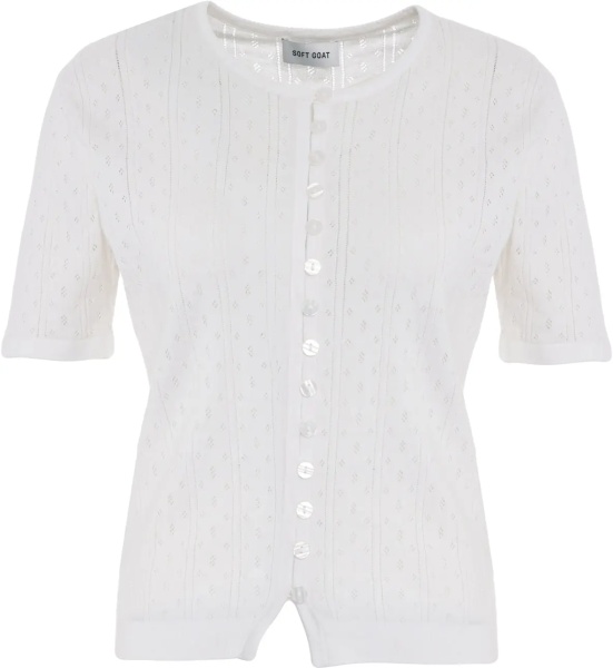Tricou T-shirt 'Pointelle'