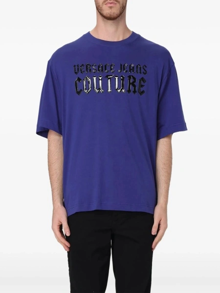 Tricou Versace Jeans Couture albastru