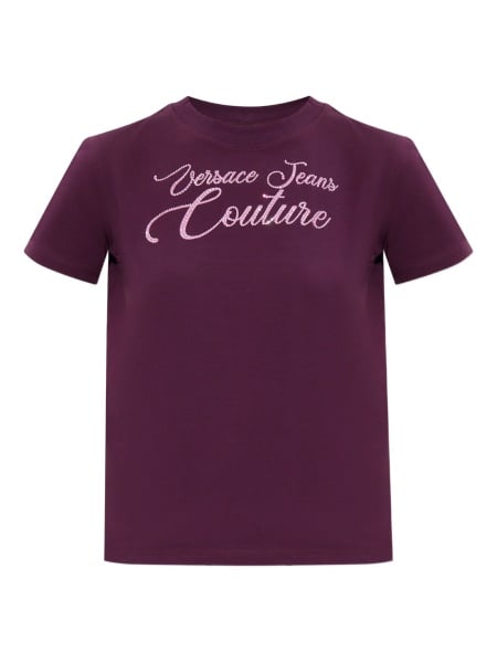 Tricou Versace Jeans Couture violet