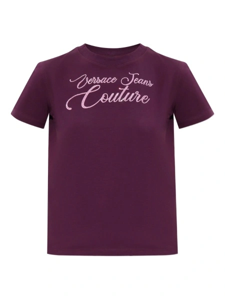 Tricou Versace Jeans Couture violet