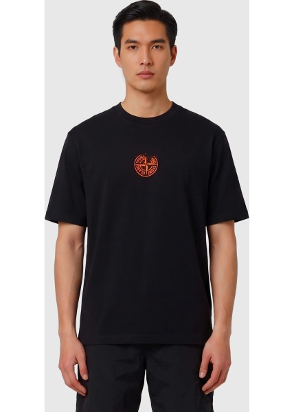 Tricou Vertical Placement Print T-Shirt