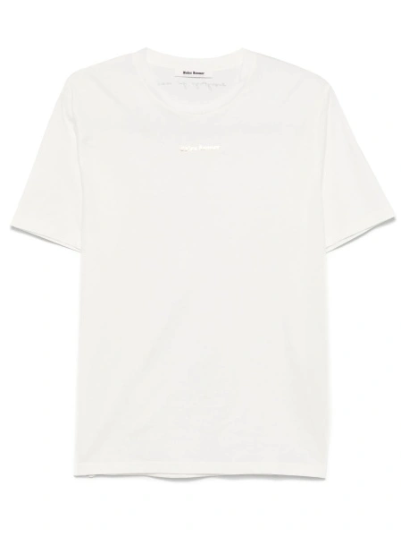 Tricou WALES BONNER alb din bumbac organic