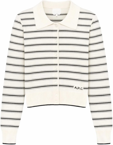 A.P.C. Cardigan With Polo Collar