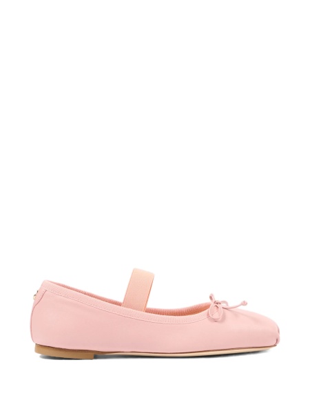 Balerini Dolce & Gabbana roz din piele
