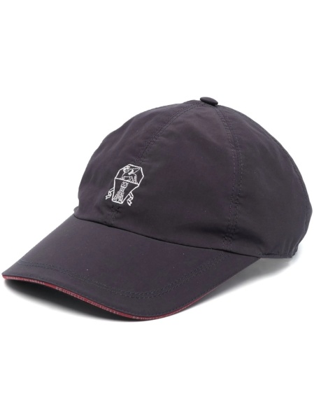 Basca Brunello Cucinelli albastra din poliamida si polyester
