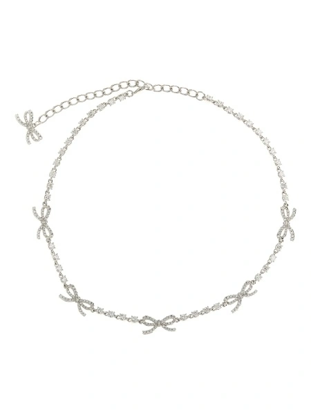 Bijuterii Necklace with bows and crystals