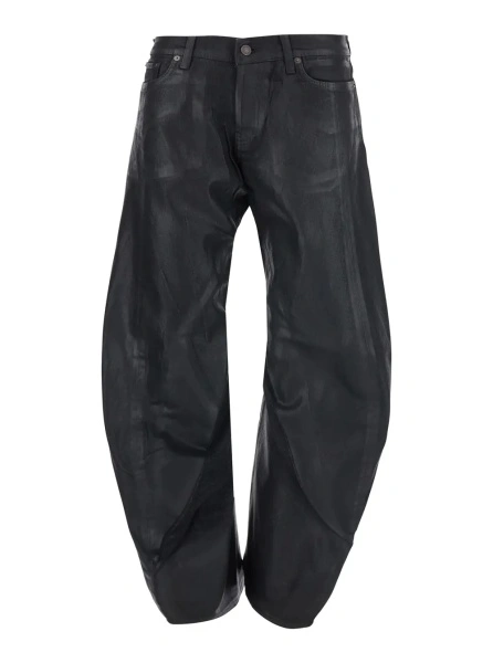Blugi Acne Studios negri din denim