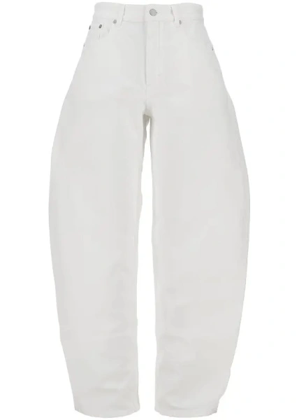 Blugi Alaïa albi din denim