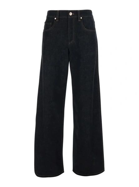 Blugi Brunello Cucinelli negri din denim