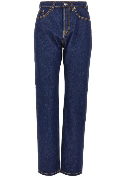 Blugi Cotton denim jeans with Medusa detail