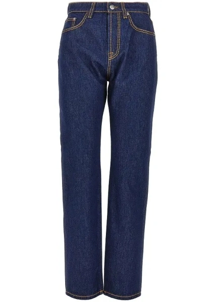 Blugi Cotton denim jeans with Medusa detail