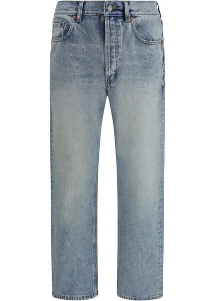 Blugi Cotton Denim Jeans with stonewashed finish*