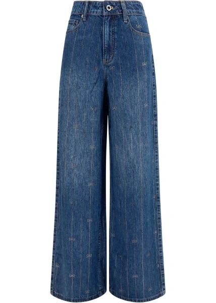 Blugi Crystal-striped Jeans
