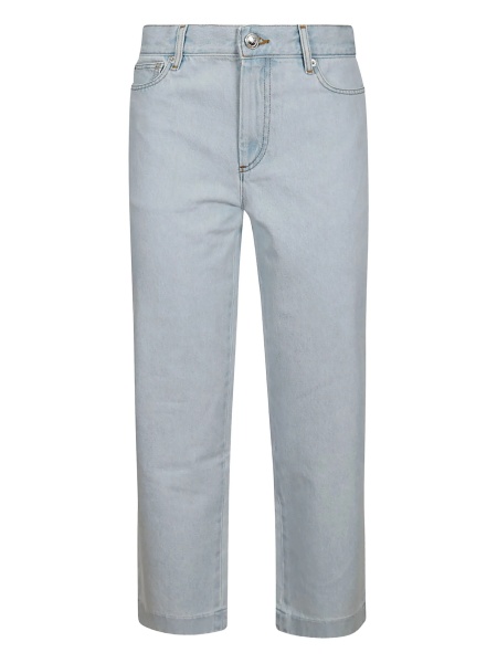 Blugi drepti A.P.C. albastri