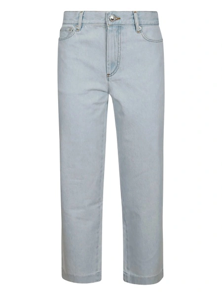 Blugi drepti A.P.C. albastri