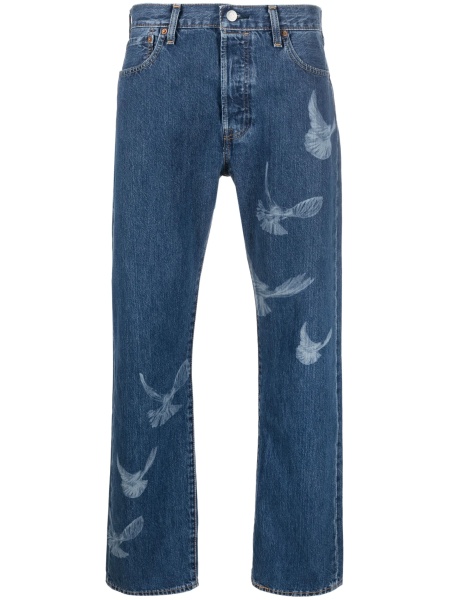 Blugi drepti Levi's® albastri