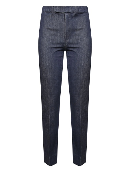 Blugi drepti Max Mara albastri