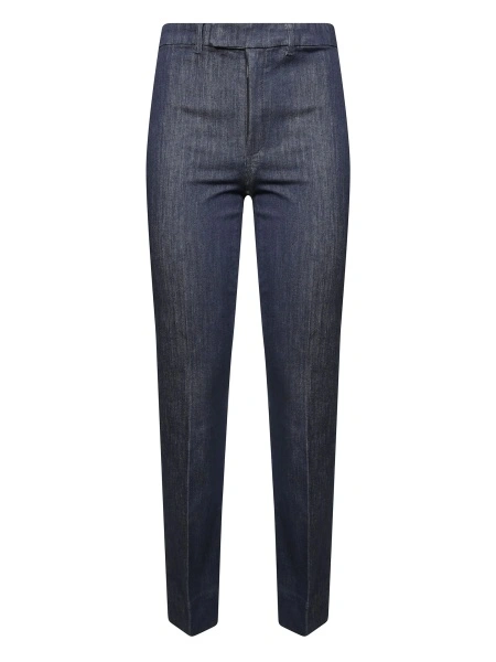Blugi drepti Max Mara albastri