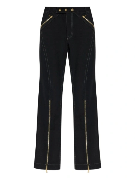 Blugi drepti Versace Jeans Couture negri