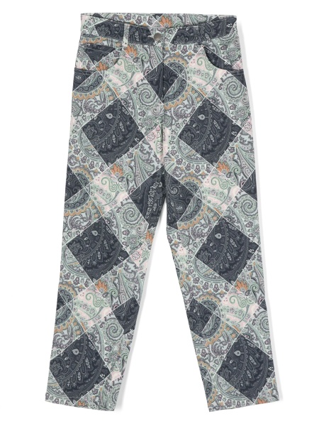 Blugi ETRO albastri din spandex/elastan si bumbac